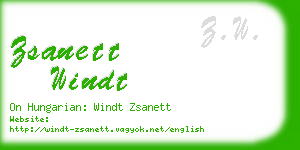 zsanett windt business card